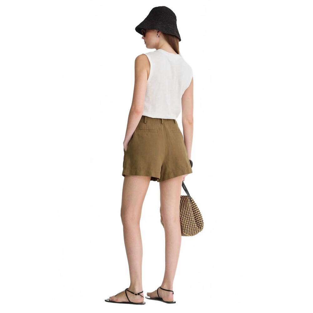 NEW APIECE APART bari shorts in tobacco - Picture 3 of 4